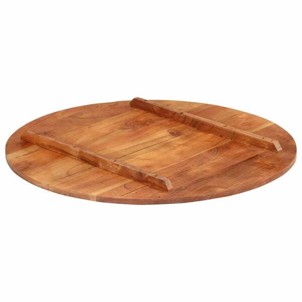 vidaXL Table Top Solid Wood Acacia Round 0.59"-0.63" 27.6"