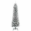vidaXL Artificial Christmas Tree with 300 LEDs White 82.68 in