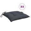 vidaXL Chair Cushion Set of 4 Anthracite