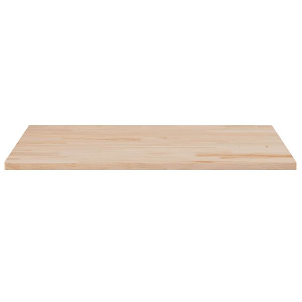 vidaXL Table Top Natural Pine Solid Pine Wood Rounded Corners