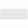 vidaXL Bathroom Wall Cabinet White Engineered Wood 31.5x9.8x11.8 in