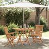 vidaXL Garden Dining Set 3 pcs Brown Solid Acacia Wood