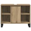 vidaXL Bathroom Cabinet with Door Artisan Oak 31.50 x 12.99 x 23.62 in