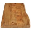 vidaXL Table Top Natural Solid mango wood with oak finish 43.3 x 15.7 in