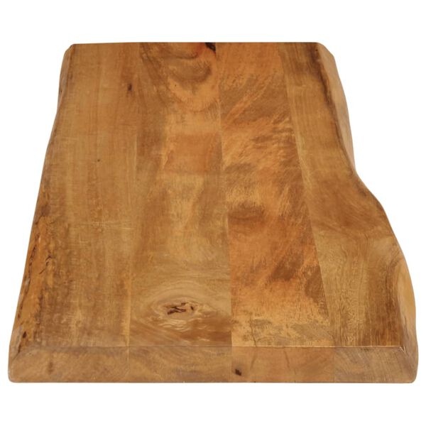 vidaXL Table Top Natural Solid mango wood with oak finish 43.3 x 15.7 in