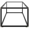 vidaXL Coffee Table Black and transparent