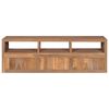 vidaXL TV Cabinet Natural Solid teak wood Medium TV Cabinet