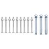 vidaXL Support Brackets for Fence Post 3 pcs Galvanized Steel