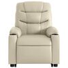 vidaXL Electric Stand up Massage Recliner Chair Cream Faux Leather