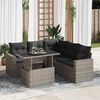 vidaXL Garden Sofa Set Grey