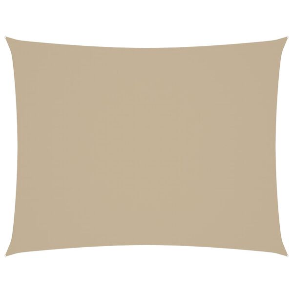 vidaXL Sunshade Sail Oxford Fabric Rectangular 8.2x11.5' Beige