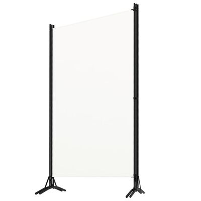 vidaXL 3-Panel Room Divider White 102.4"x70.9" Fabric