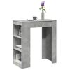 vidaXL Bar Table Concrete Grey Engineered Wood Large Bar Table