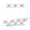 vidaXL TV Wall Unit White Engineered Wood Large Floating TV Wall Unit
