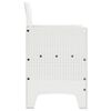 vidaXL Garden Chair 4 pcs White 20.87 x 19.29 x 33.46 in Polypropylene