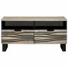vidaXL Coffee Table Beige and Black 31.50 x 21.26 x 15.75 in