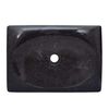 vidaXL Sink Black 19.7"x13.8"x3.9" Marble