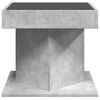 vidaXL Coffee Table Concrete grey Engineered wood, Glass Compact