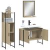 vidaXL Bathroom Cabinet Set Sonoma Oak