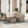 vidaXL Garden Sofa Set Beige