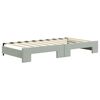 vidaXL Daybed With Trundle Light grey