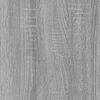 vidaXL Bedside Cabinet Grey sonoma Engineered wood Compact