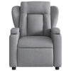 vidaXL Electric Massage Recliner Chair Light Grey Polyester, Metal, Plywood