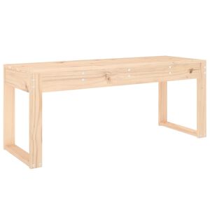 vidaXL Garden Bench Natural Pine Solid pine wood Medium Durable
