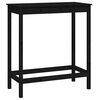 vidaXL Bar Set Black Solid pine wood Medium Seats Many Bar Set