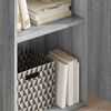 vidaXL Bookcase Grey Sonoma Engineered Wood Bookcase Rectangular