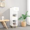 vidaXL Shoe Cabinet White Engineered wood Slim and tall Shoe Cabinet