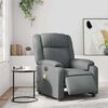 vidaXL Electric Massage Recliner Chair Grey Faux leather, metal, plywood