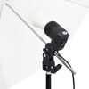vidaXL Photo Studio Kit with Light Set and Backdrop (190230+190205)