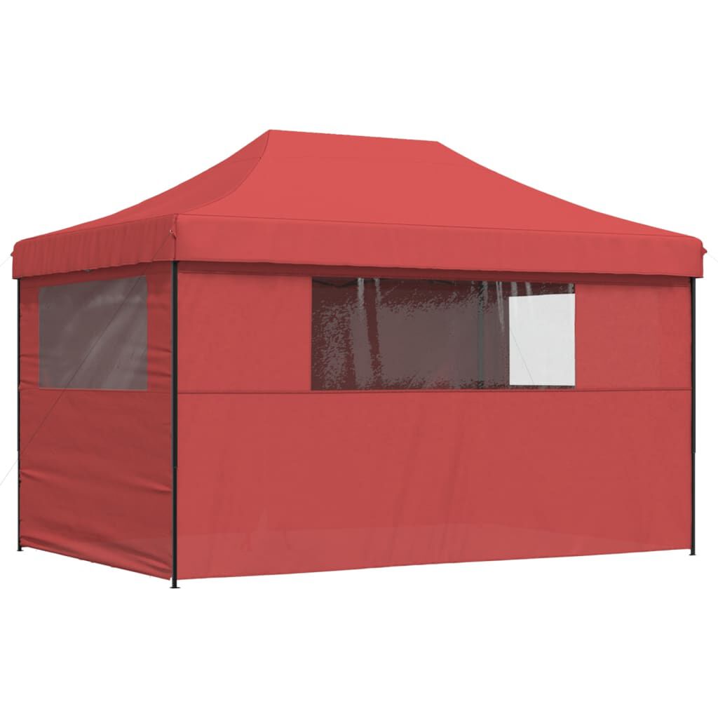 vidaXL Party Tent Burgundy and Black