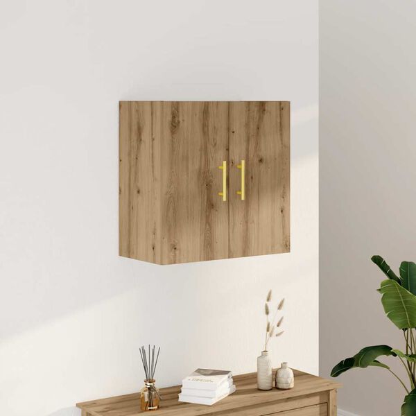 vidaXL Wall Cabinet Artisan oak Engineered wood Medium Wall Cabinet
