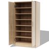 vidaXL Shoe Rack Oak Engineered wood Medium Shoe Rack Rectangular