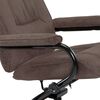 vidaXL Recliner Brown Faux Suede Leather Standard Recliner Size Swivel