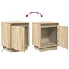 vidaXL Bedside Cabinet Sonoma Oak 15.35 x 13.58 x 19.69 in