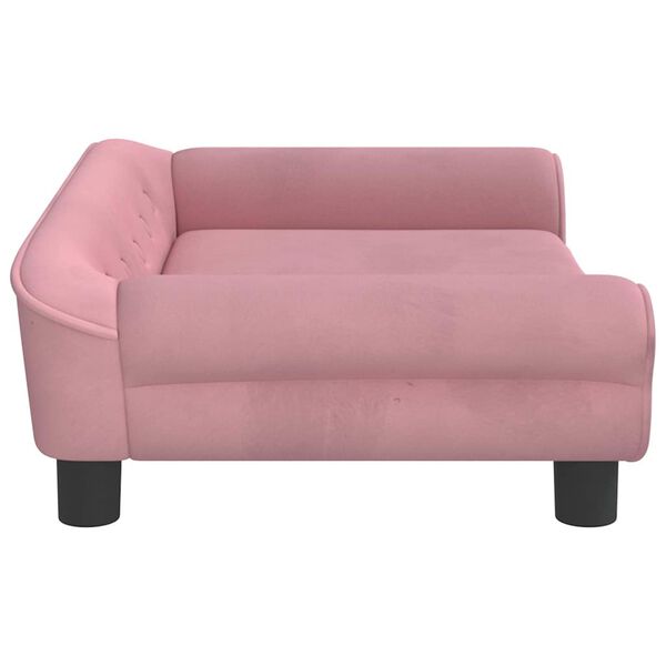 vidaXL Dog Bed Pink 70x48 x 8.7 " Velvet