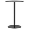 vidaXL Garden Table Black Powder-coated steel Compact Durable
