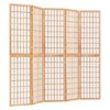 vidaXL Folding 5-Panel Room Divider Japanese Style 78.7x66.9"