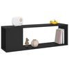 vidaXL TV Cabinet Black Engineered Wood Medium Durable TV Units