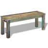 vidaXL Bench Multicolour Solid reclaimed wood Medium Durable