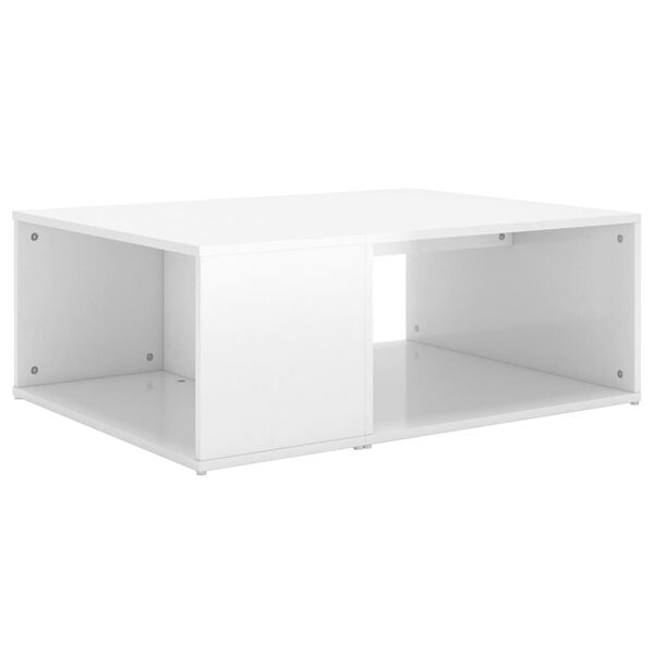 vidaXL Coffee Table High gloss white Engineered wood 35.4 x 26.4 x 13.0 in