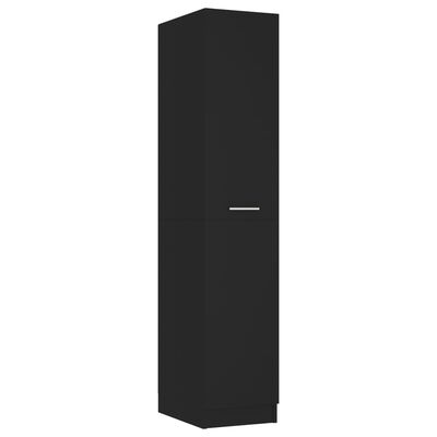 vidaXL Apothecary Cabinet Black 11.8"x16.7"x59.1" Engineered Wood