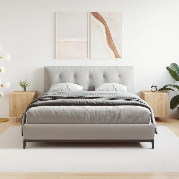 vidaXL Bedside Cabinet Set of 2 Sonoma oak Engineered wood, iron