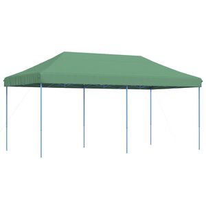 vidaXL Party Tent Green, Blue Oxford fabric, Powder-coated steel Large