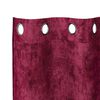 vidaXL Curtain with Curtains 2 pcs Wine Red 175 x 140 cm Velvet