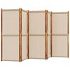 vidaXL 5-Panel Room Divider Taupe 137.8"x70.9"