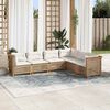 vidaXL Garden Sofa Set Beige
